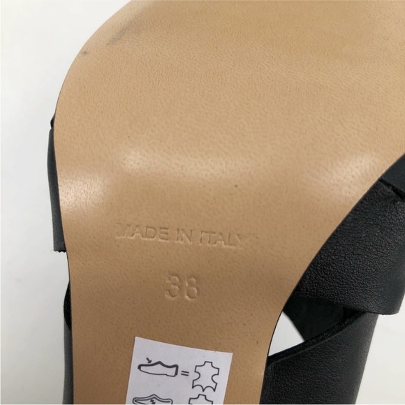 Federica Stella Sandals Italy Leather Sling Size EU 38 NEW - Picture 11 of 12